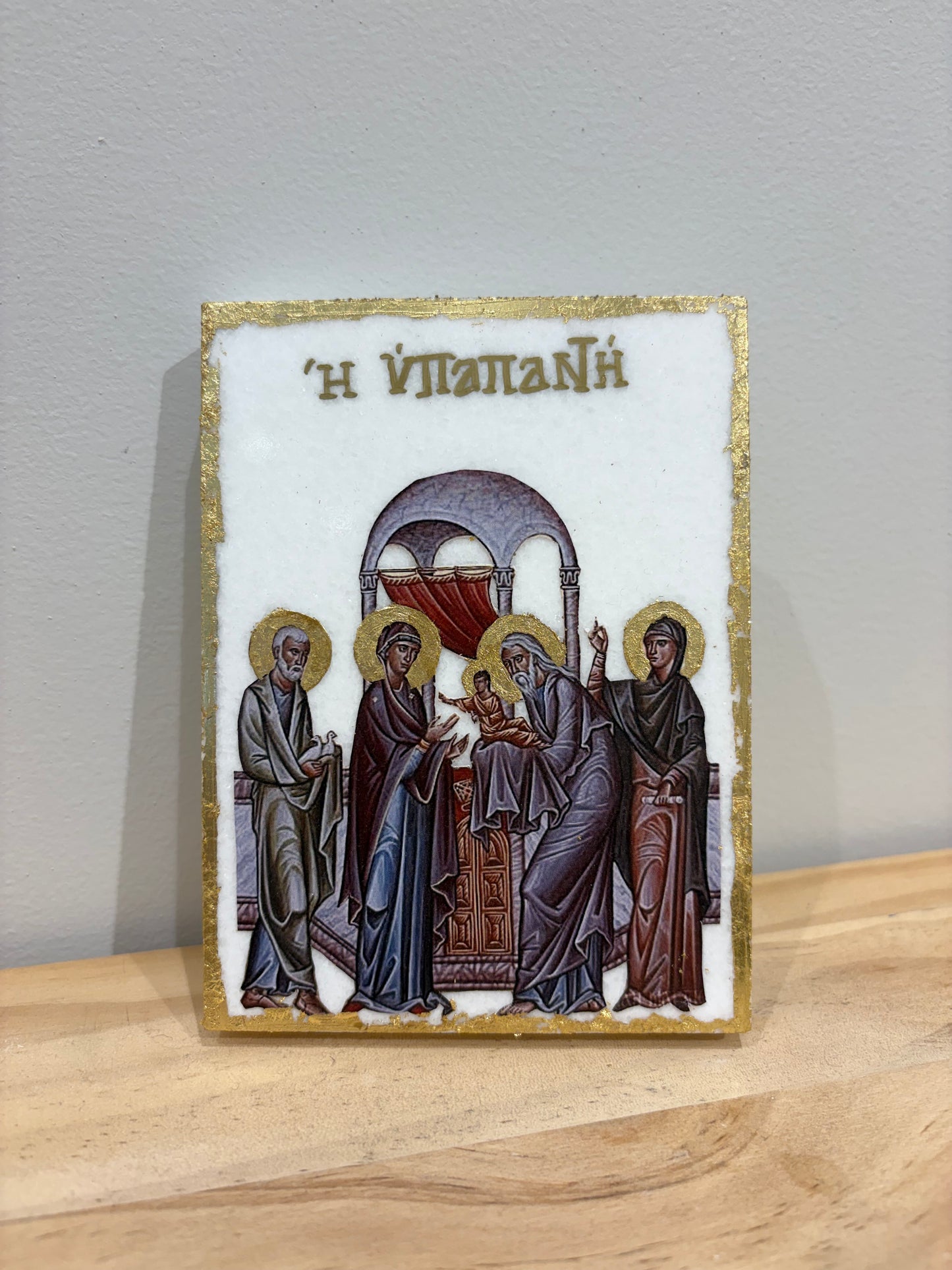 Presentation of Christ to the Temple v2 - White Marble