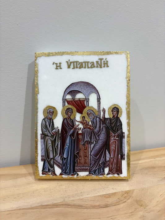 Presentation of Christ to the Temple v2 - White Marble