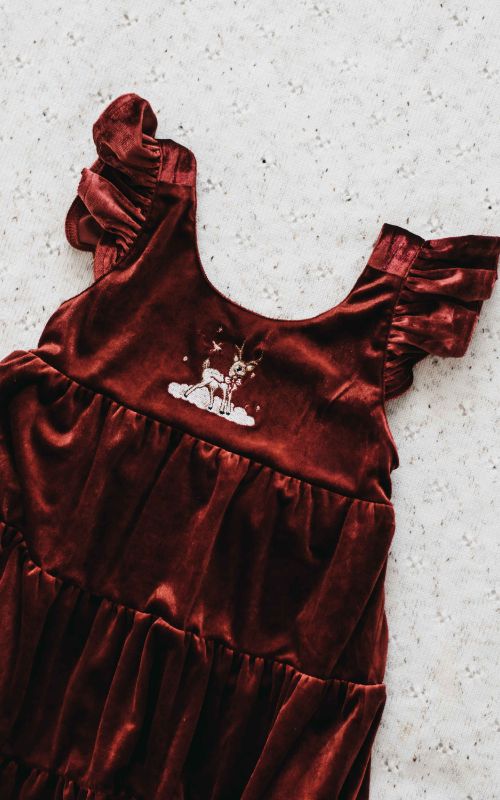 Red Velvet Prancer Christmas Playsuit/Dress