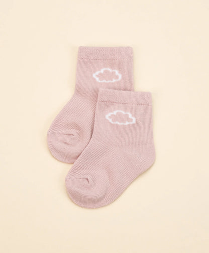 Organic Cotton Baby Socks - Lavender Cloud