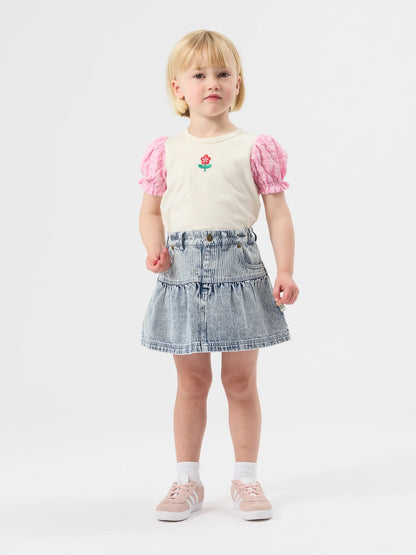 Gingham Pink Puff Sleeve Top