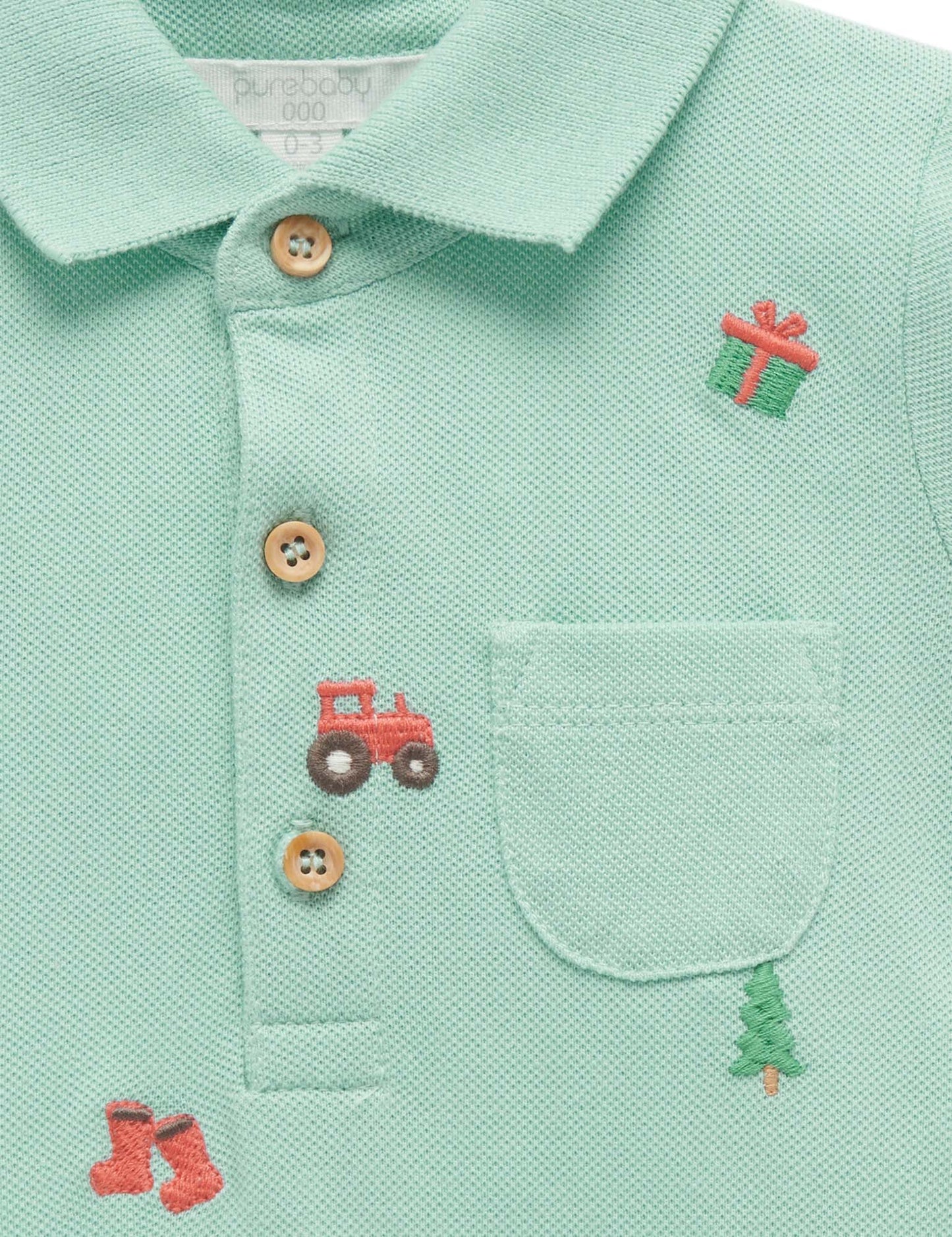 Christmas Polo Growsuit