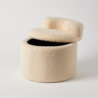 Boucle Kids Storage Chair