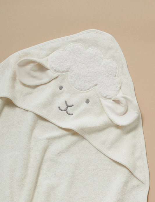 Hooded Towel - Lamb