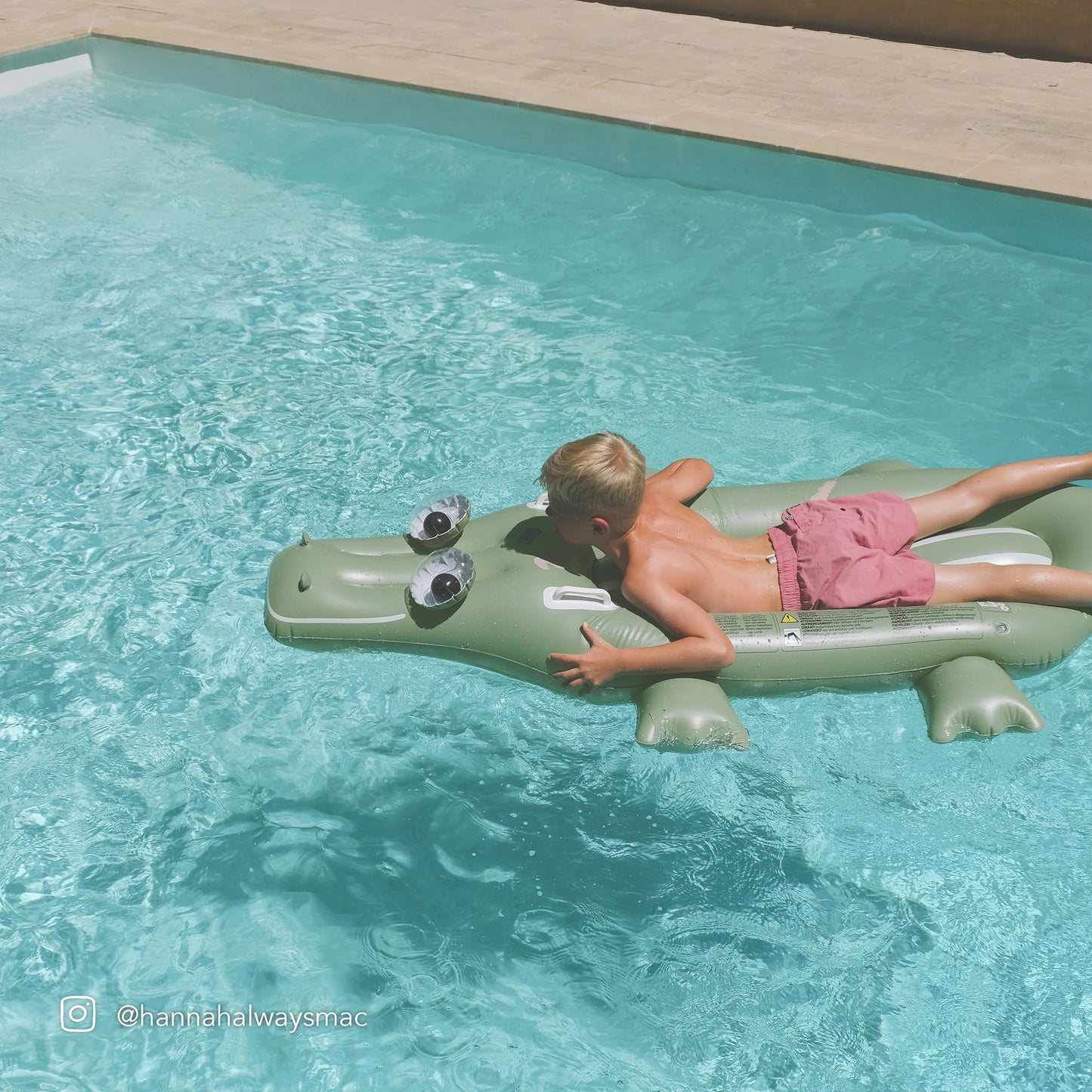 Kids Lie-On-Float Cookie the Croc