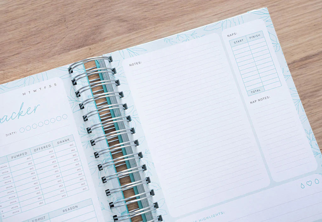 Your Little One’s Daily Tracker - Blue & Silver