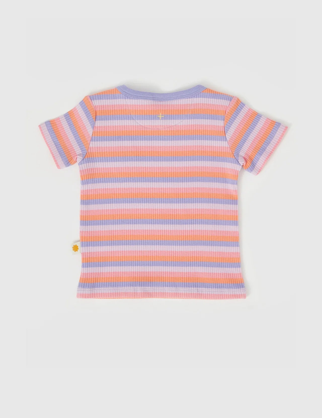 Tutti Frutti Stripe Rib T-Shirt Purple Multi