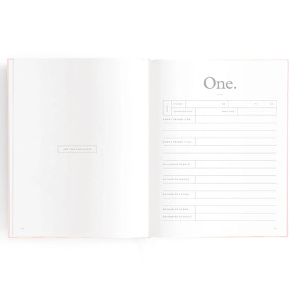 Baby Journal - Petal Stripe