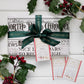 Santa's Sleigh Express Gift Tags