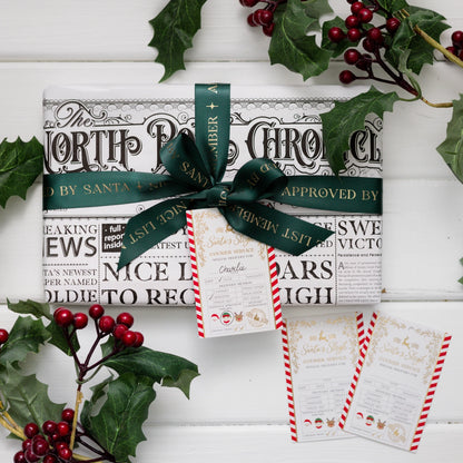 Santa's Sleigh Express Gift Tags