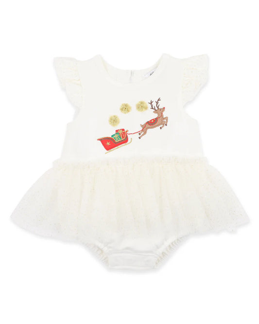Festive Reindeer Tutu Bodysuit