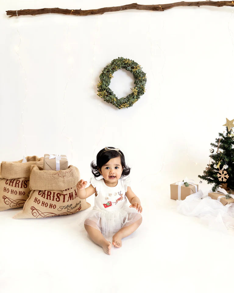 Festive Reindeer Tutu Bodysuit
