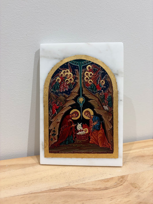 Nativity of Christ - White Marble