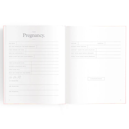 Baby Journal - Petal Stripe