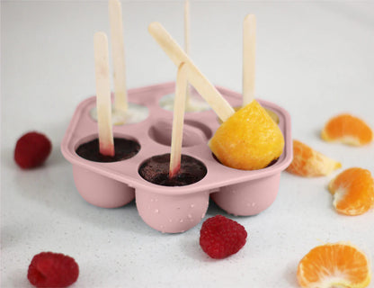 Baby Food & Icy Pole Freezer Tray - Dusty Rose