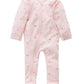 Pink Leaf Premmie Zip Growsuit