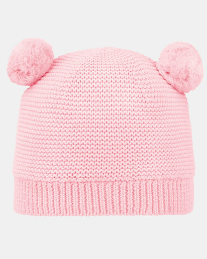 Organic Beanie Snowflake - Misty Rose
