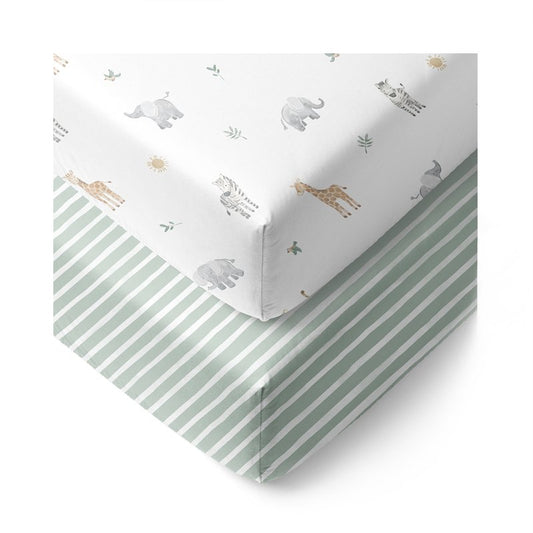 Fitted Cot Sheets 2pk - Roam & Roar
