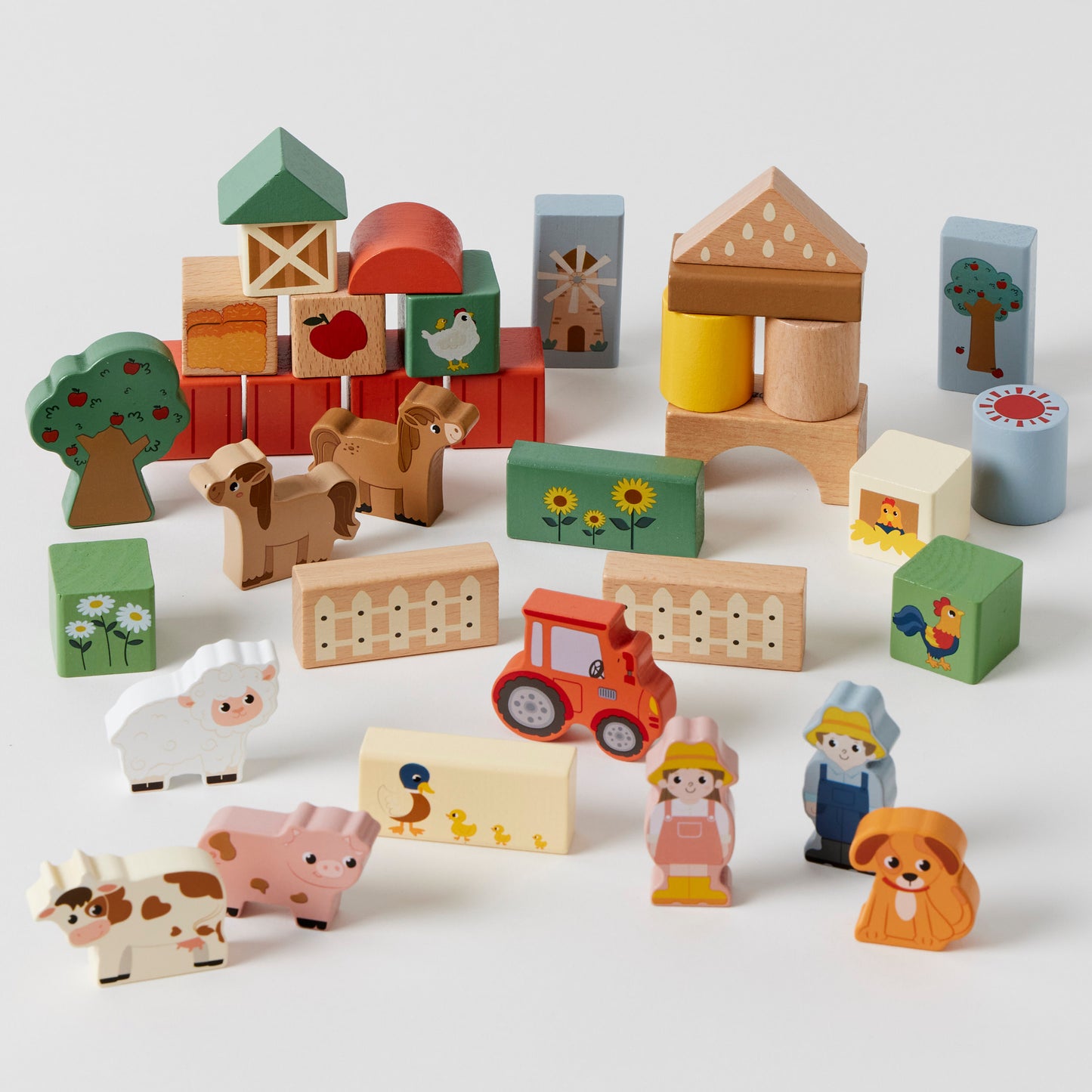 Farm Fun Wooden Block Set