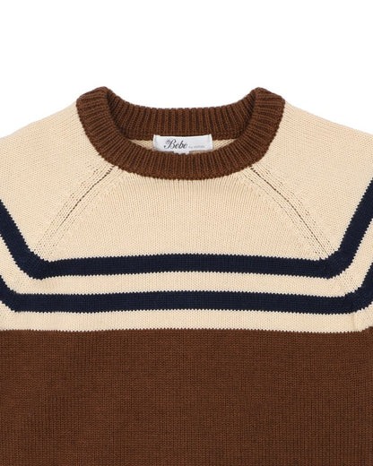 Jake Raglan Stripe Knitted Jumper