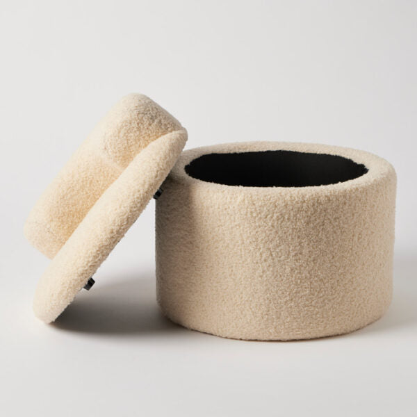Boucle Kids Storage Chair