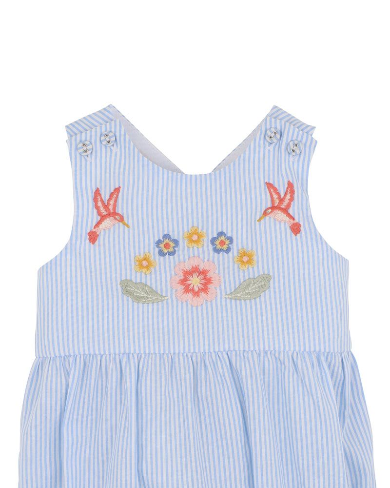 Songbird Stripe Embroidered Bodysuit