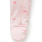 Pink Leaf Premmie Zip Growsuit