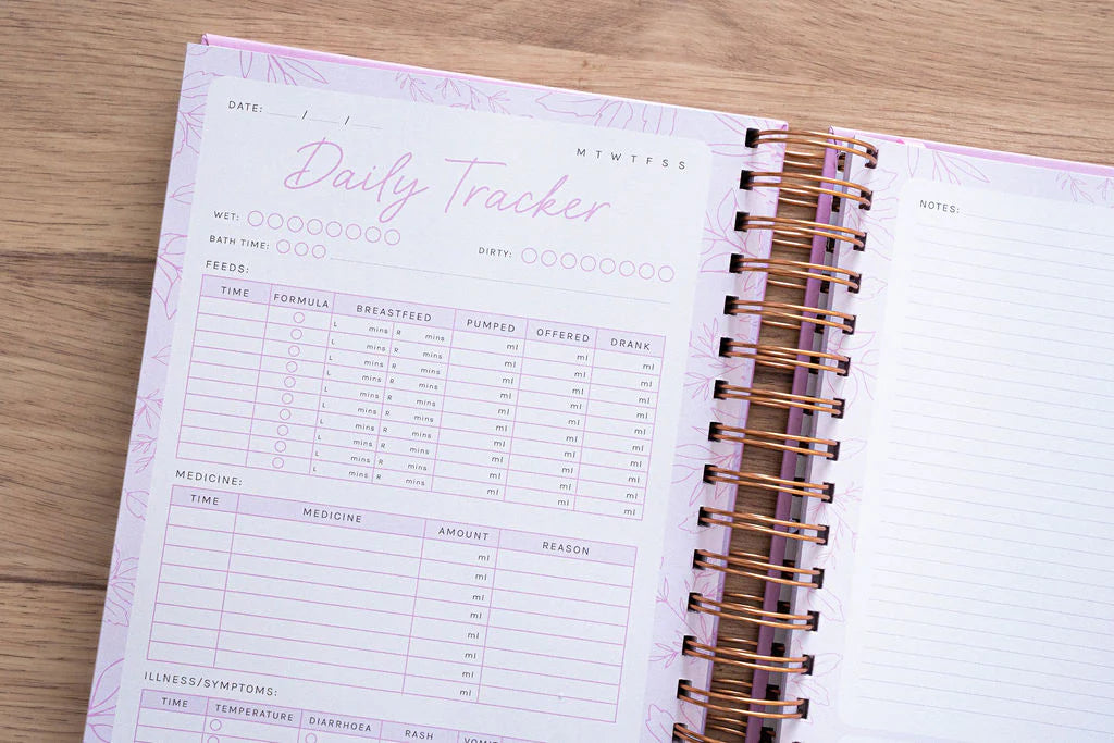 Your Little One’s Daily Tracker - Lilac & Rose Gold