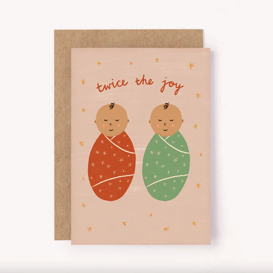 Twice The Joy - Twins Card