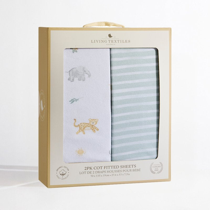 Fitted Cot Sheets 2pk - Roam & Roar