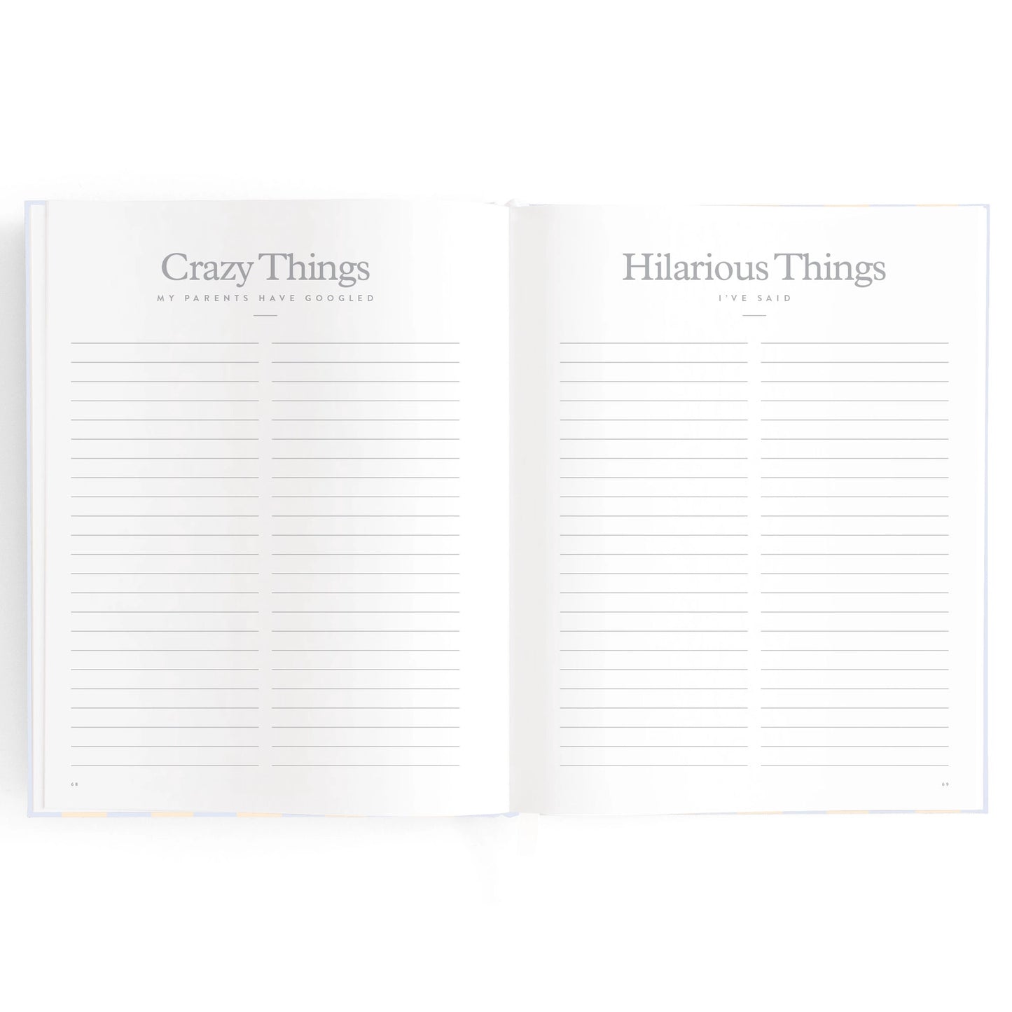Baby Journal - Cloud Stripe