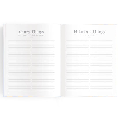 Baby Journal - Cloud Stripe