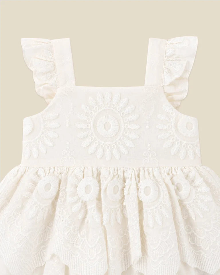 Tiered Broidery Dress 000-2Y