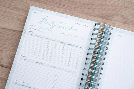 Your Little One’s Daily Tracker - Blue & Silver