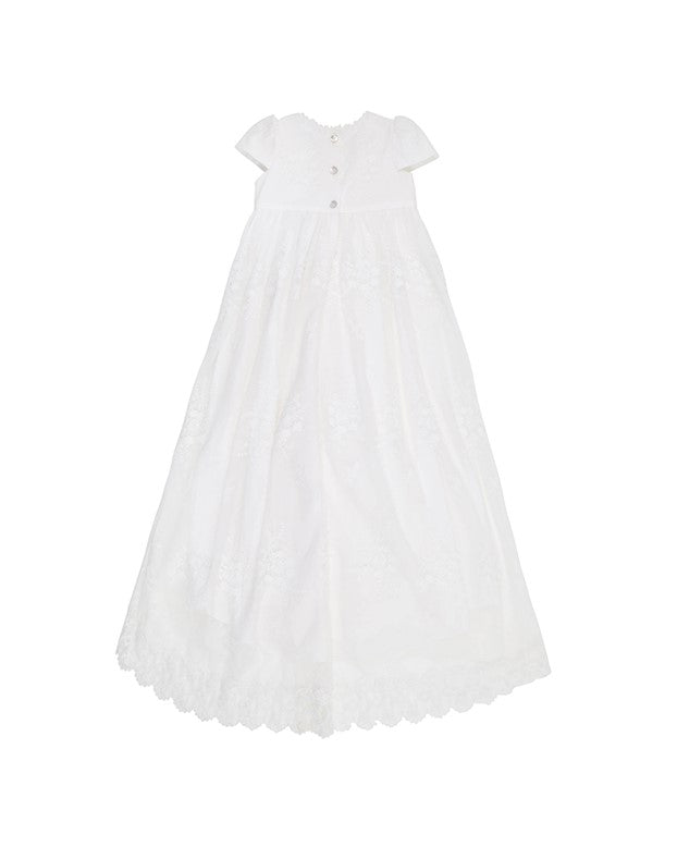 Lace Christening Gown - Ivory