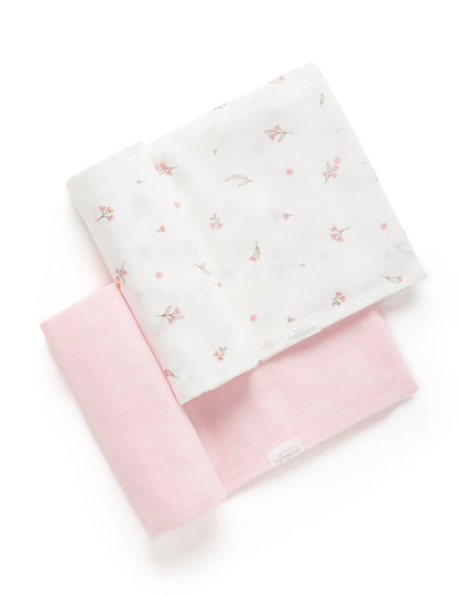 Muslin Wrap 2pk - Blossom