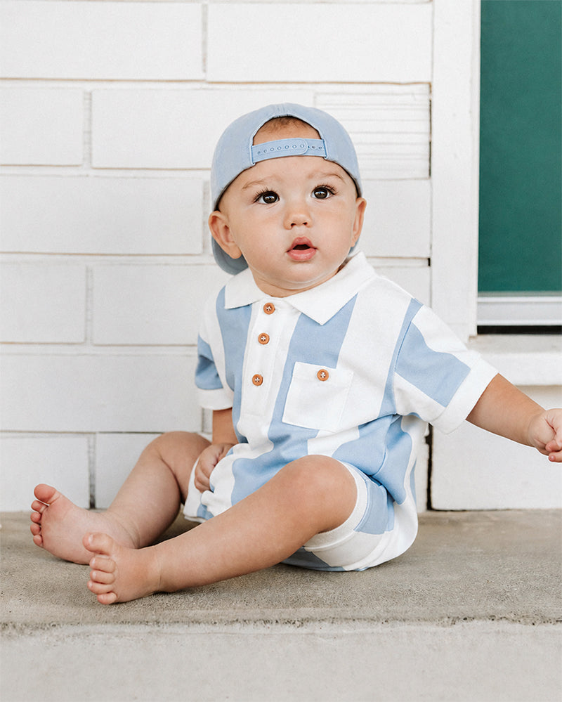 Max Stripe Rugby Romper 000-2Y