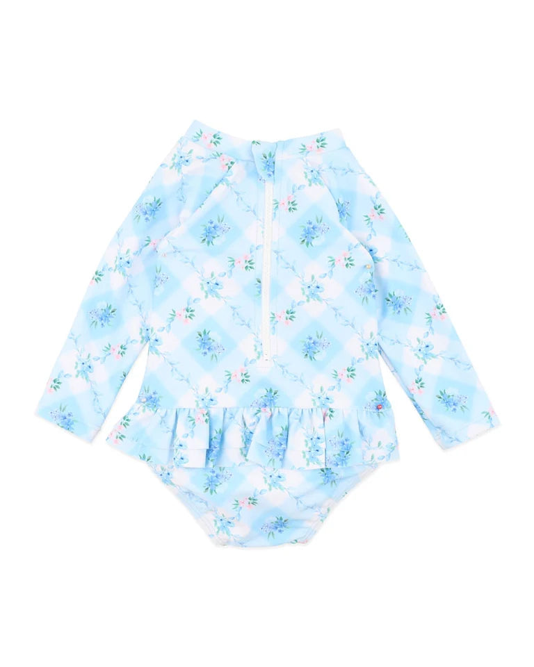 Frankie Sunsuit with Aqua Nappy
