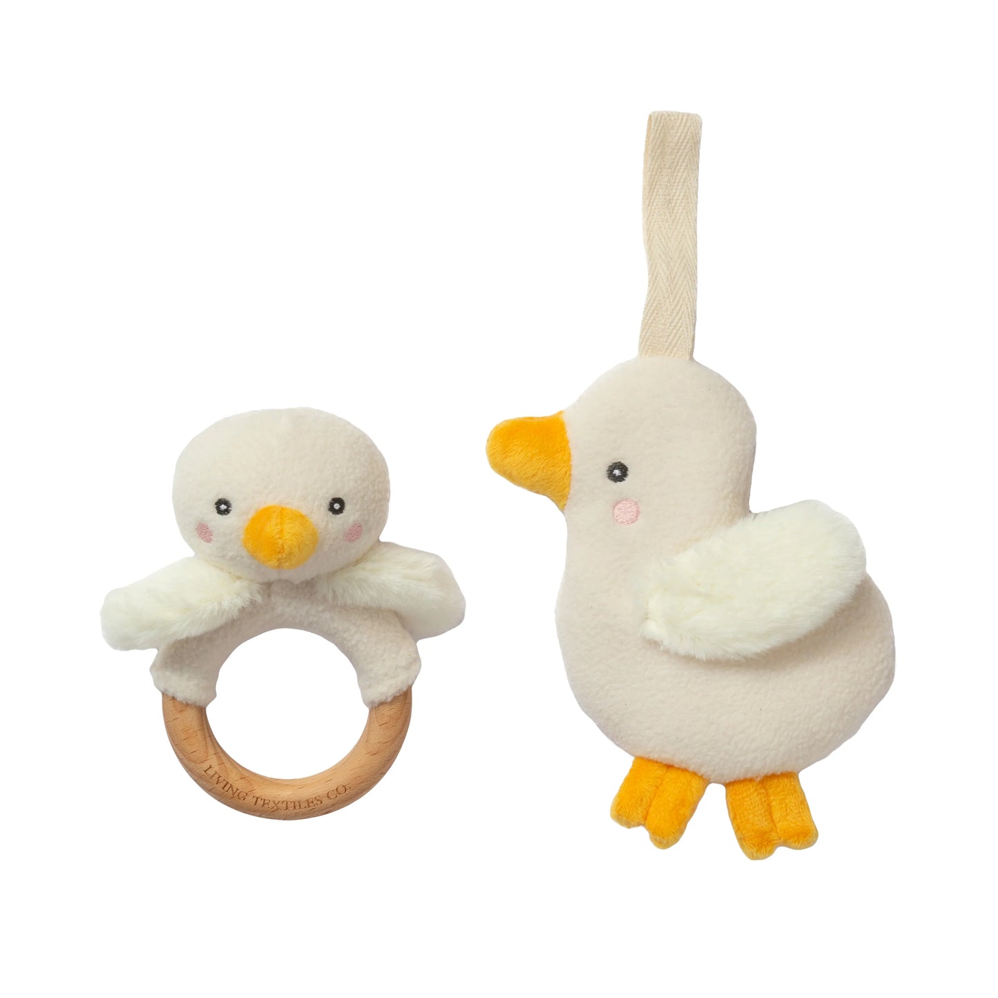 Goose Teething Ring & Dummy Chain Gift Set