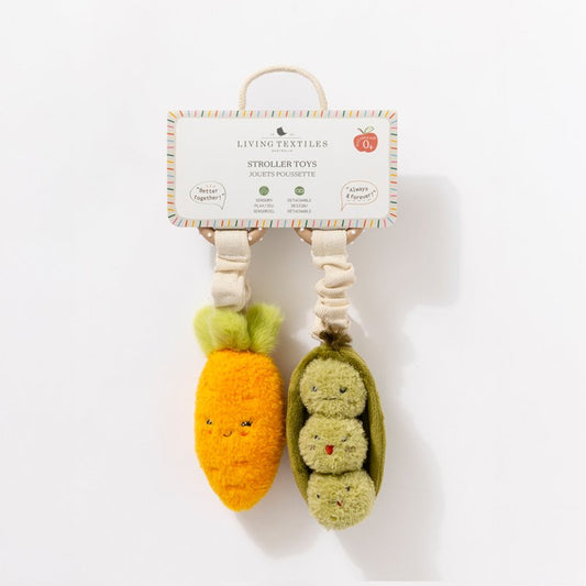 Stroller Toys 2pk - Carrot & Green Peas