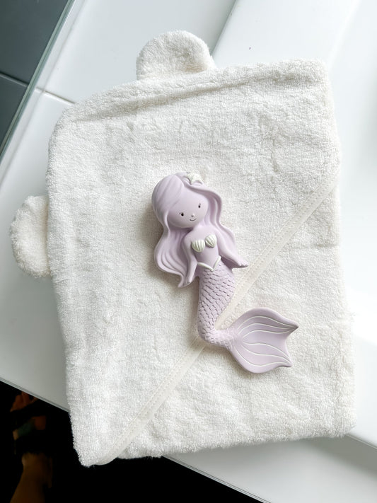 Maeve the Mermaid Rubber Teether - Grape