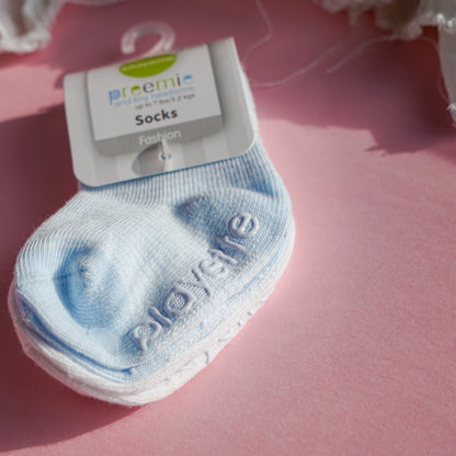 Preemie Socks 2pk - Blue