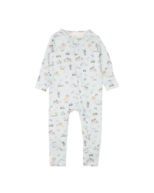 EcoCosy Zipsuit - Farm