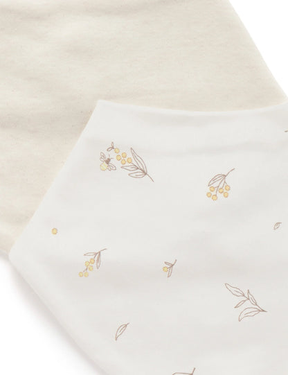 Wattle Bee 2pk Dribble Bib