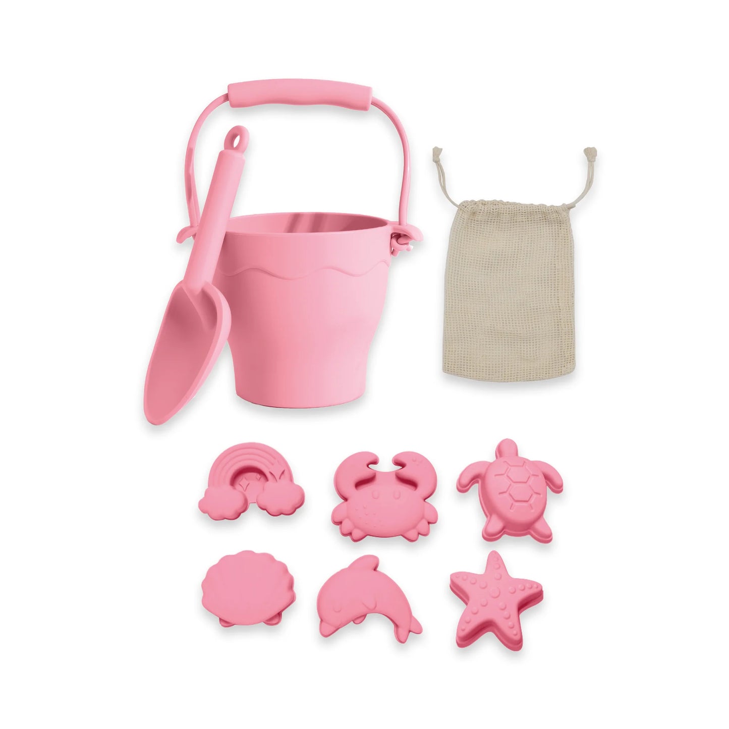 Beach Bucket Set 8pc - Pink