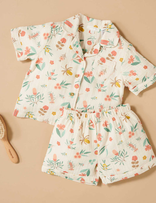 Outback Floral Short Crinkle PJ Set