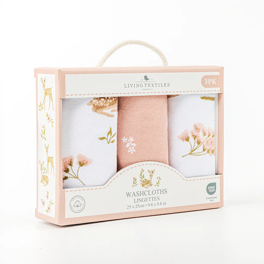 Washcloth 3pc Set - Sophia’s Garden