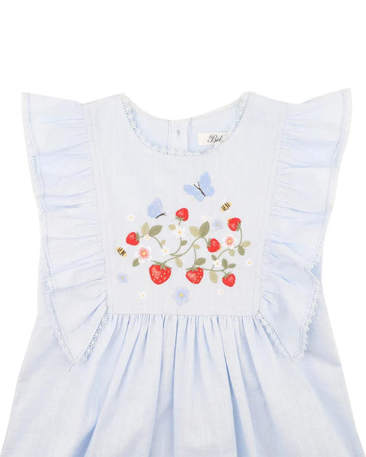 Poppy Embroidered Yoke Dress 3Y-5Y