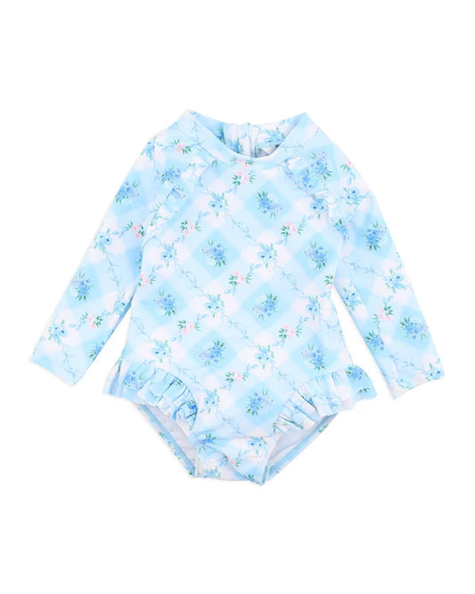 Frankie Sunsuit with Aqua Nappy