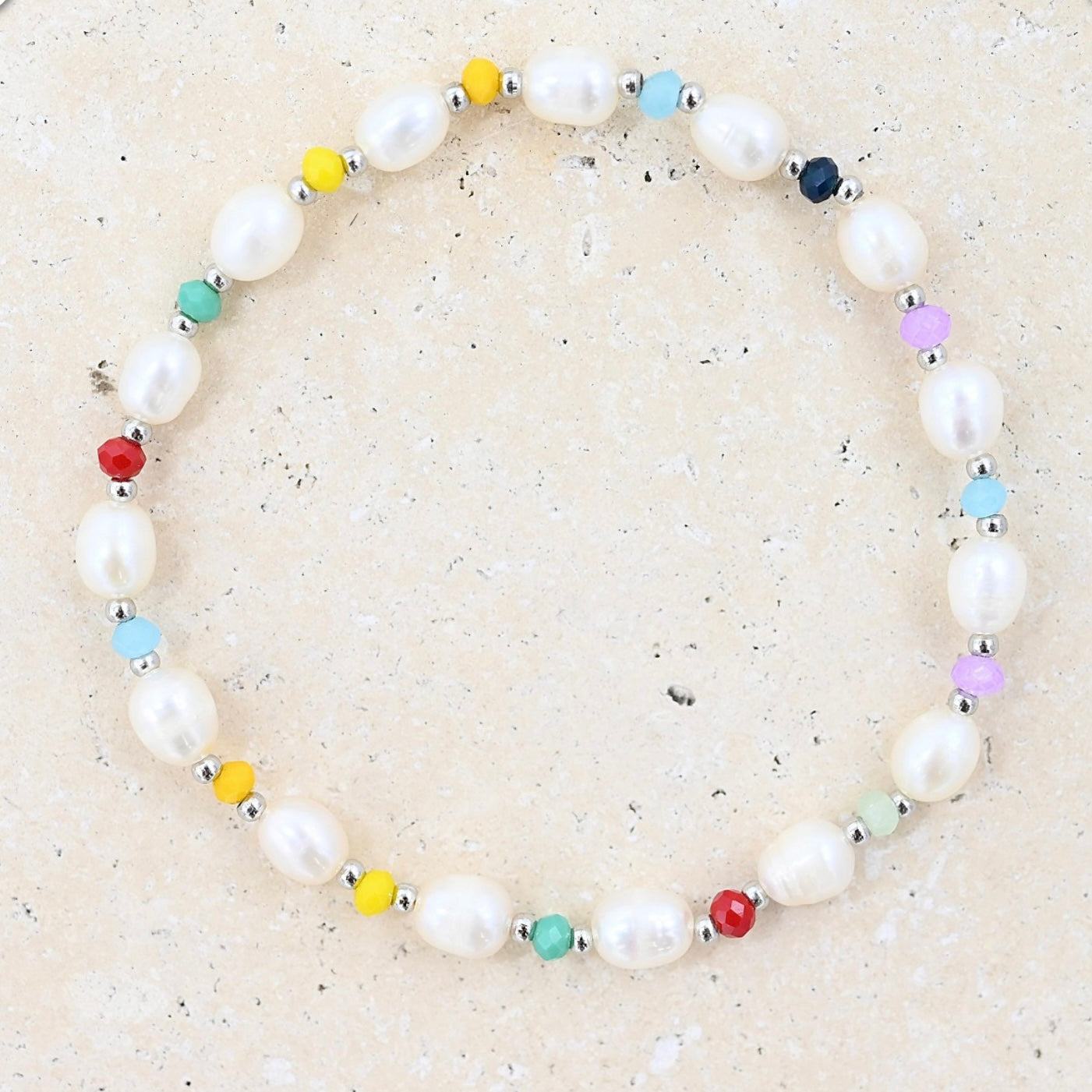 Rainbow Pearl Bracelet